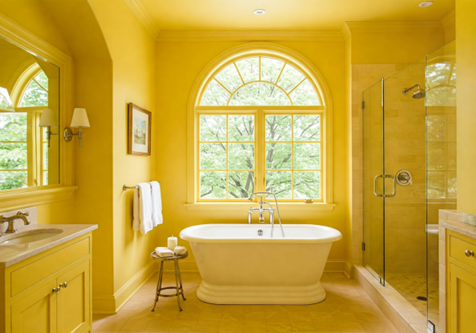 Bright Yellow Bathroom