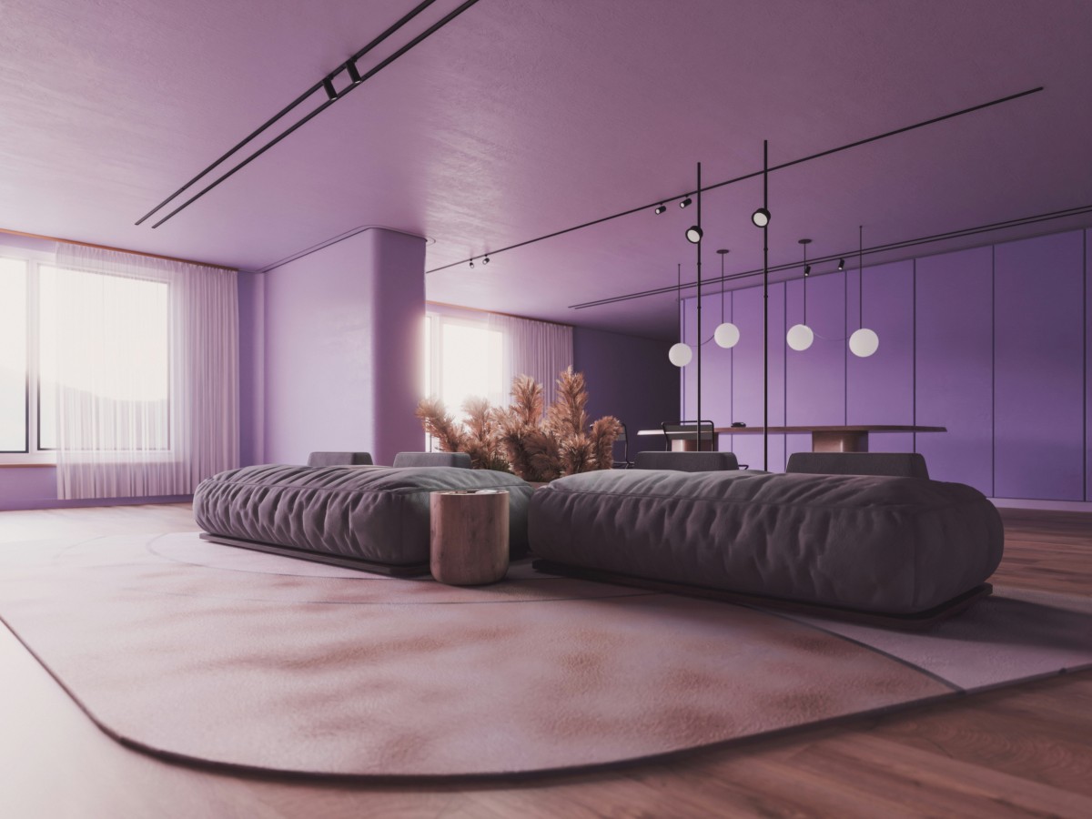 confident bold living room